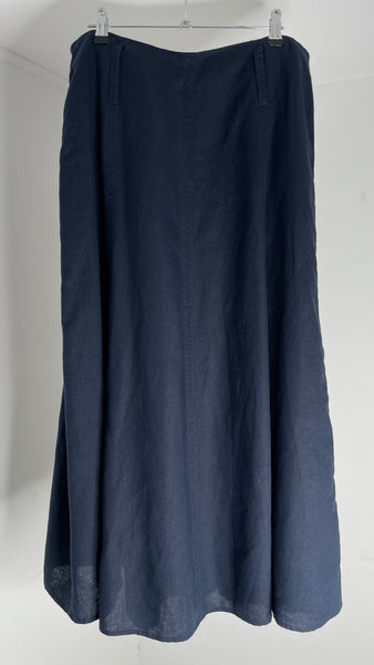 Linen Flow Skirt L