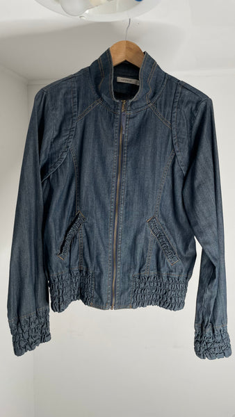 Denim Dress Jacket Set M