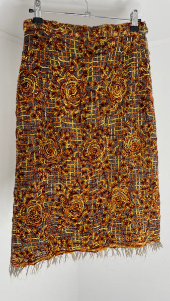 Tapestry Velvet Skirt M