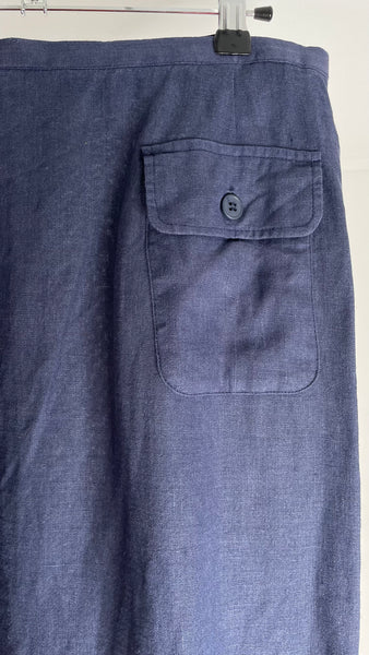 Navy Pocket Skirt L