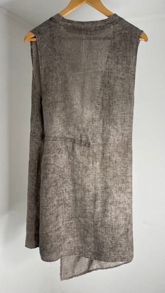 Linen Gravel Robe L