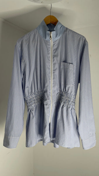 VITA Zip Up Shirt Jacket Blues M/L