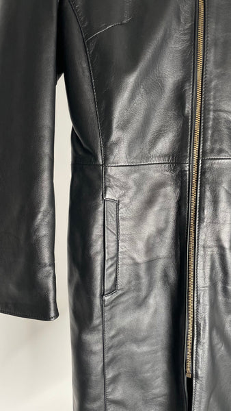 Leather Slim Jacket S