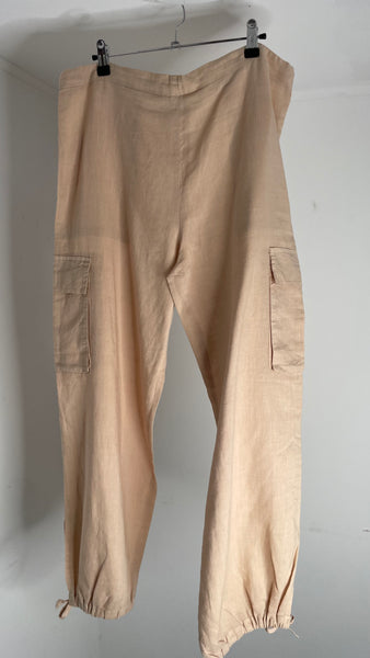 Peach Linen Pants L