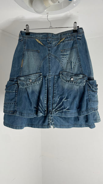 Layer Denim Skirt M