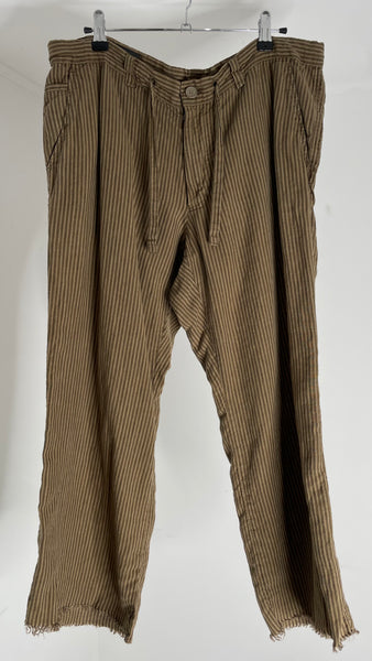 Brown Stripe Pants L