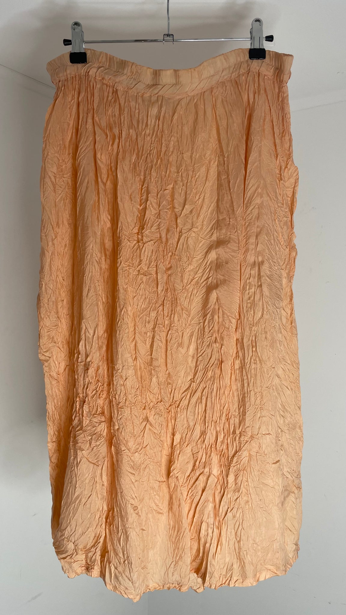 Silk Wrinkle Skirt L