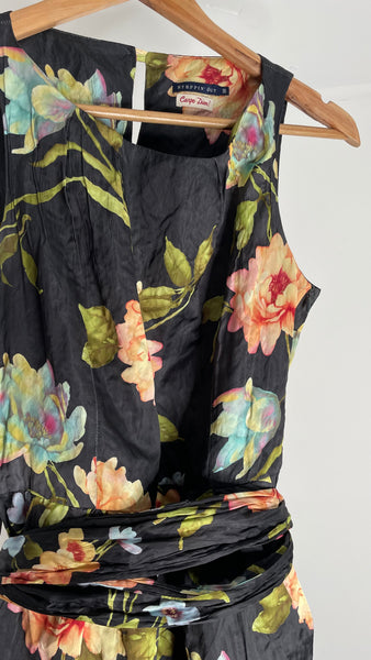 Floral Scrunch Dress M