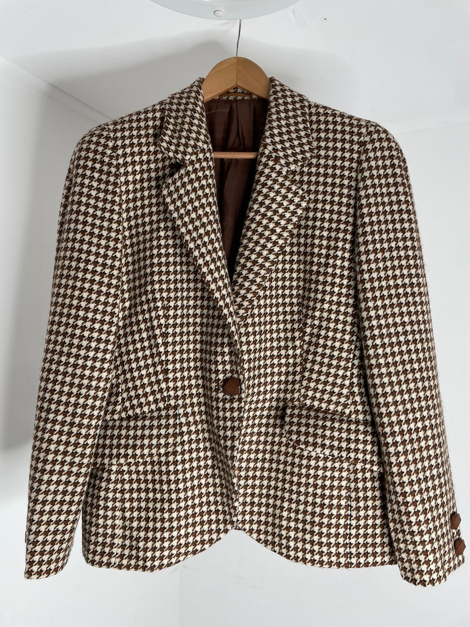 Brown Houndstooth Blazer IT44