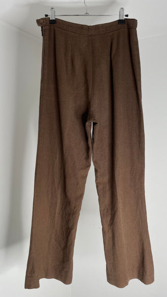 Brown Lin Pants M