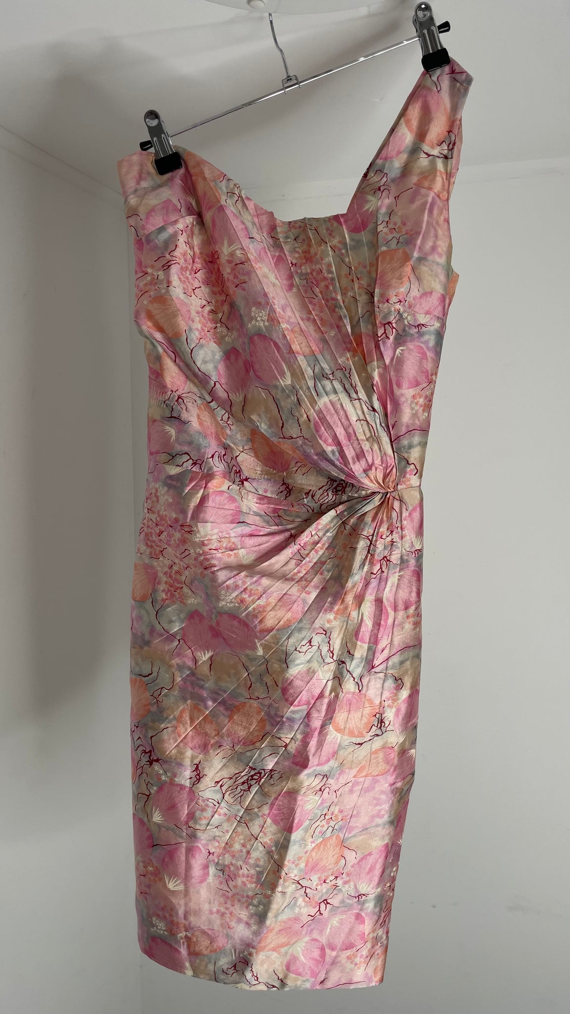 Shoulder Silk Dress S