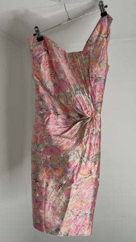 Shoulder Silk Dress S