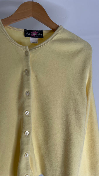 Absolutely Canary Cardigan M