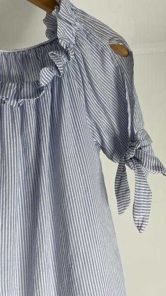 Cotton Stripes Dress S-L