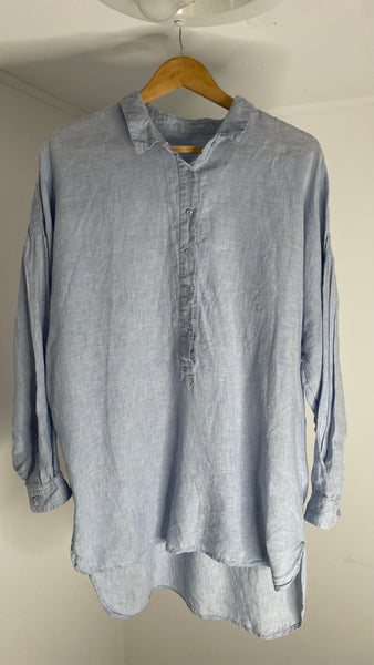 Sky Linen Top XL