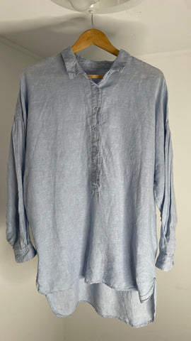 Sky Linen Top XL