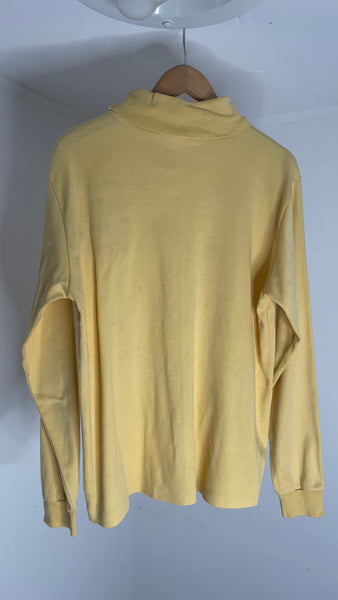 LLBean Yellow Turtle Top L
