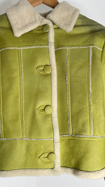 Lime Green Shearling S