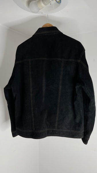 Suede Black Jacket XL