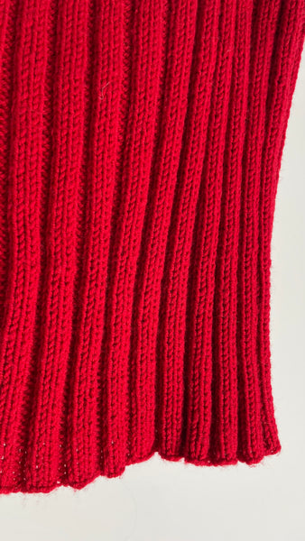 Red Wool Scarf