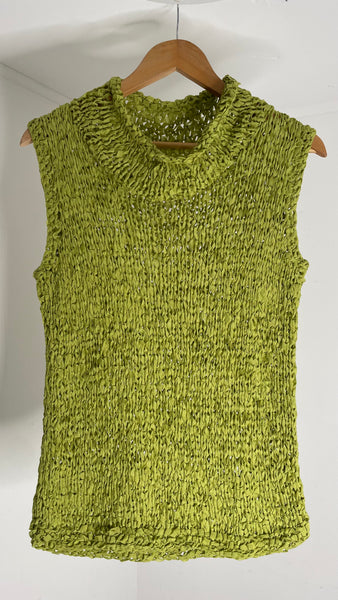 Moss Knit Turtle Top O/S