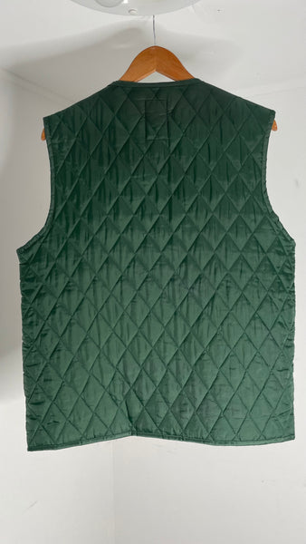 Quilted Forest Green Vest L