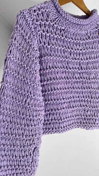 Lilac Shoelace Sweater S