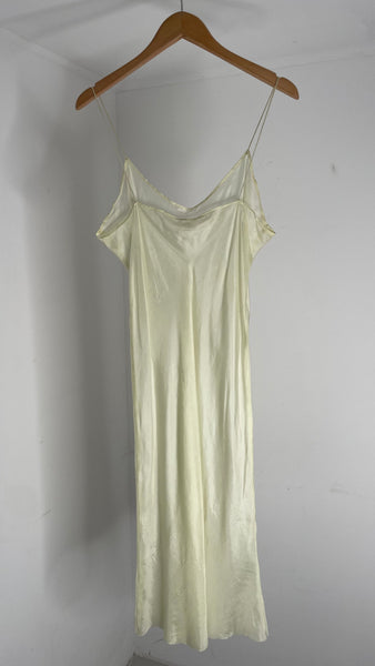 Lime Silk Dress L
