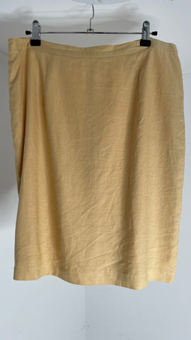 Yellow Lin Skirt M