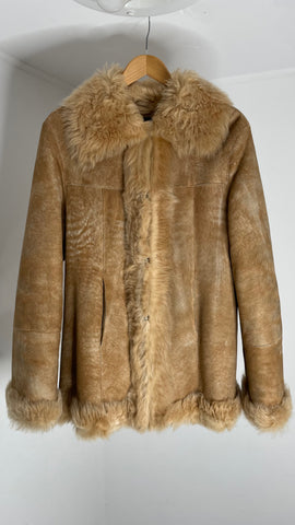 Caramel Fur Cozy Jacket L