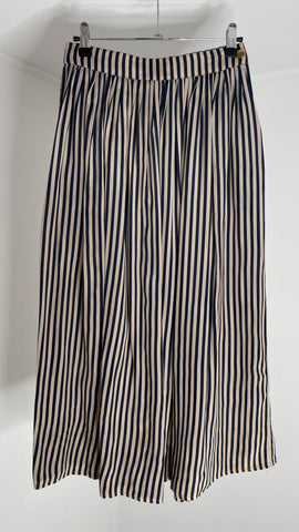 Silk Stripes Skirt M