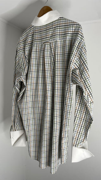 VITA Extend Cuff Shirt Green Check XL