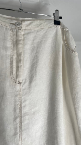 Linen Middy Skirt XXL