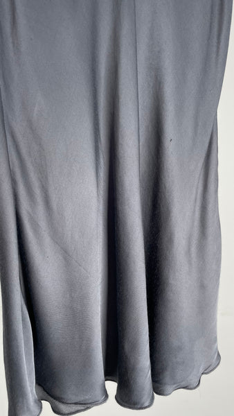 Grey Silk Dress S