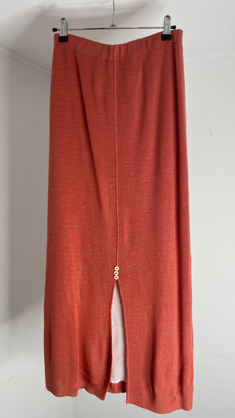 Salmon Maxi Skirt S