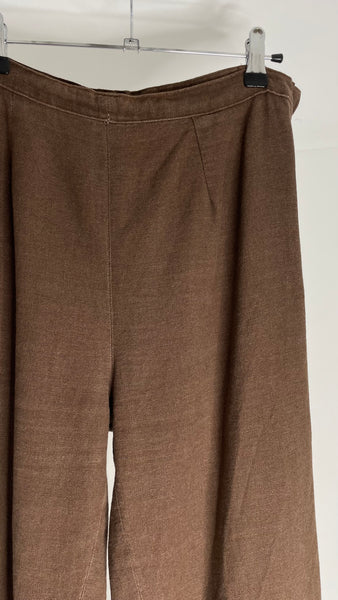 Brown Lin Pants M