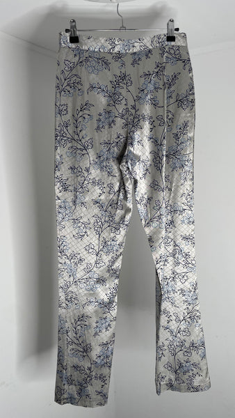 Viscose Blue Flowers Pants IT44