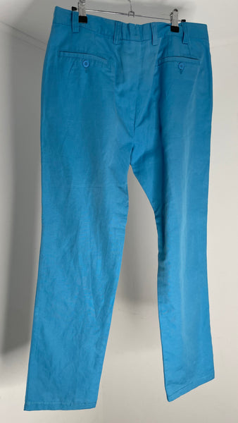 Turquoise Linen Pants M