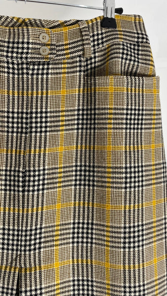 Mid Yellow Wool Skirt IT44