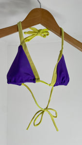 Purp Yellow Tri Top S