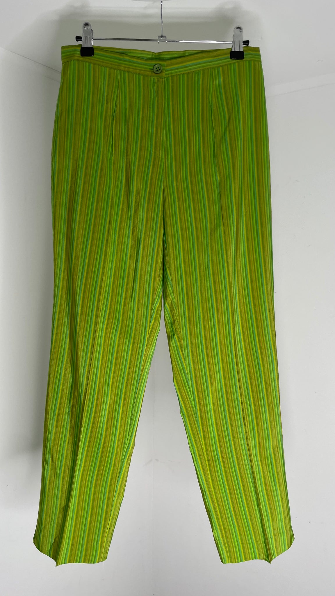 Lime Stripes Pants M