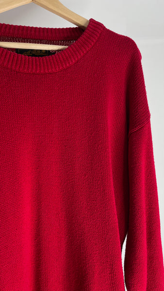 Eddie Bauer Red Sweater XL