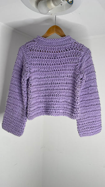 Lilac Shoelace Sweater S