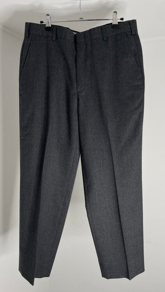 Grey Wool Trousers L