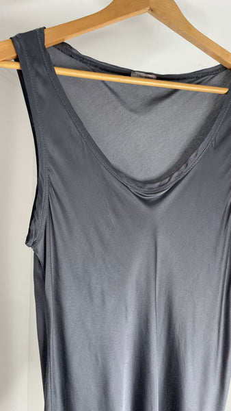 Grey Silk Dress S