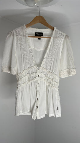 Pearl Buttons V Top M
