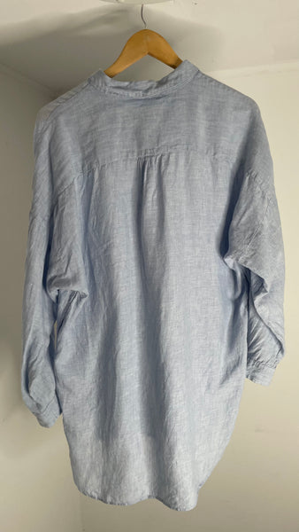 Sky Linen Top XL