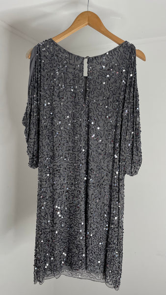 Silver Sequin Dress M