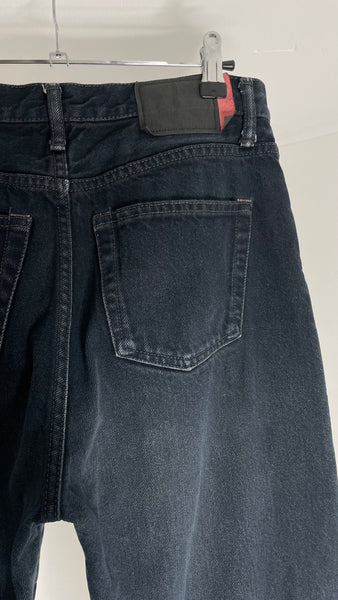Acne Studios Black Overdye Jeans 29x30