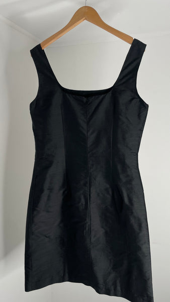 Nathalie Garçon Black Silk Dress FR40